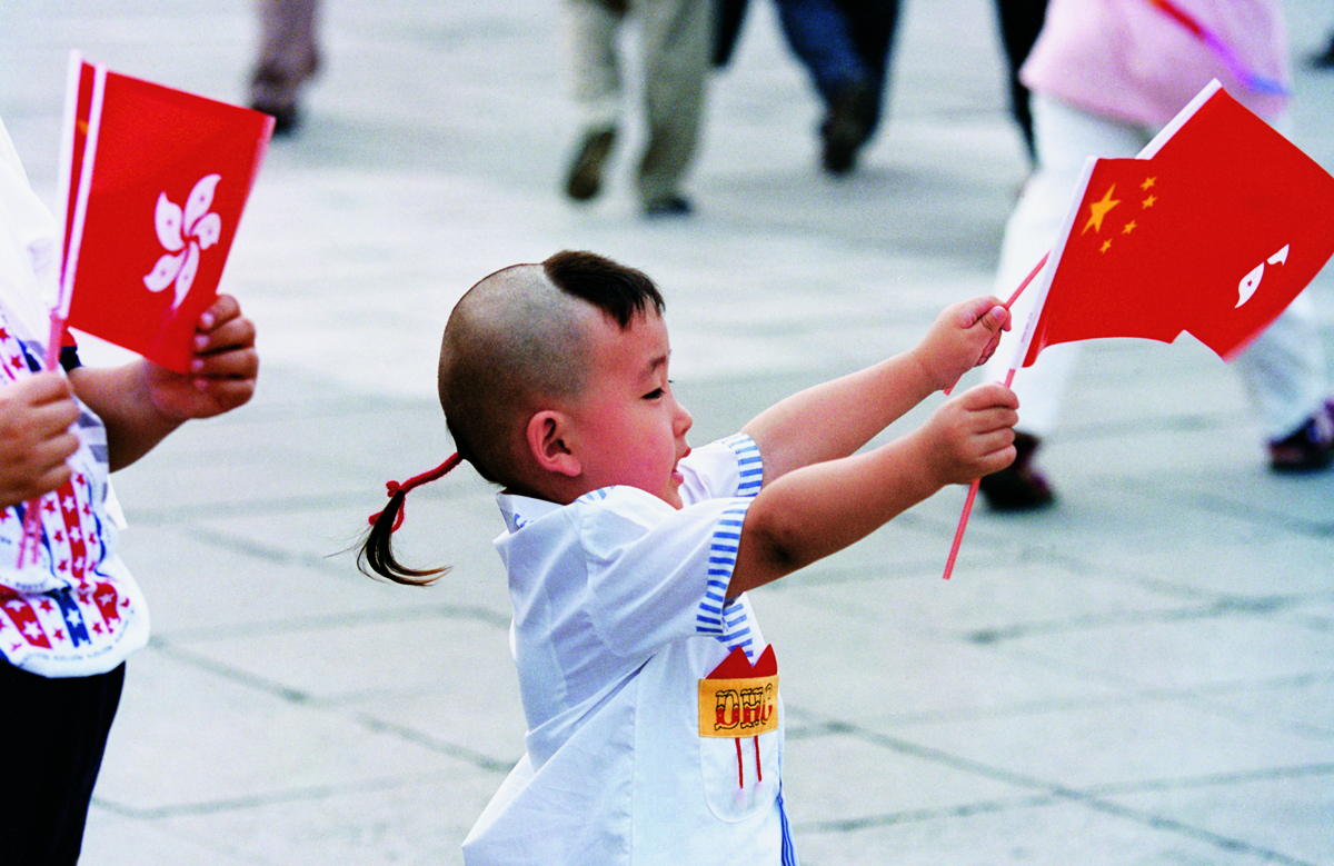 1997.北京.天安门广场.香港回家。
