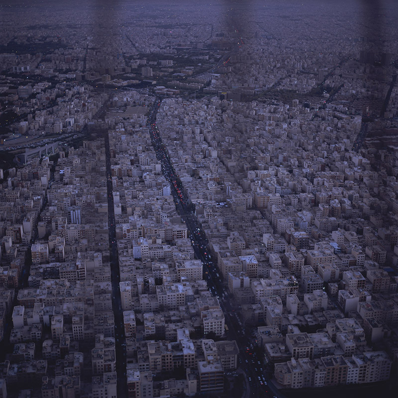 【飞越丝路】拍摄时间：2014年10月、拍摄地点：亚洲伊朗德黑兰夜景、拍摄相机：哈苏503、底片：6cm×6cm