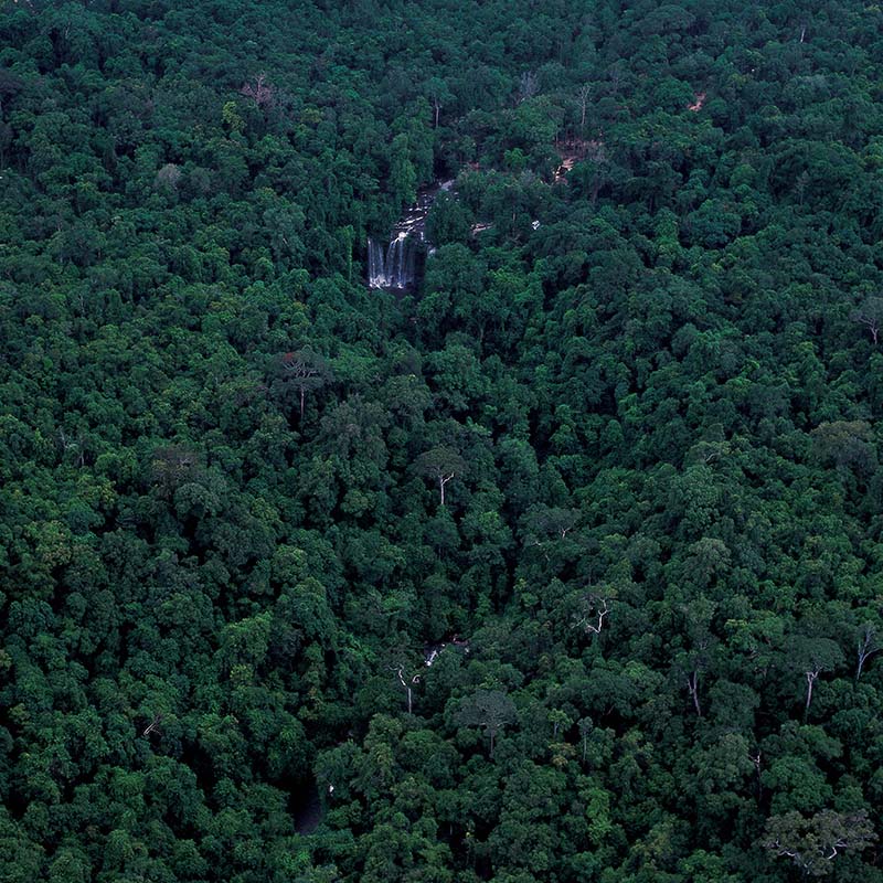 【飞越丝路】拍摄时间：2009年5月、拍摄地点：亚洲柬埔寨热带雨林瀑布、摄影相机：哈苏503、底片：6cm×6cm